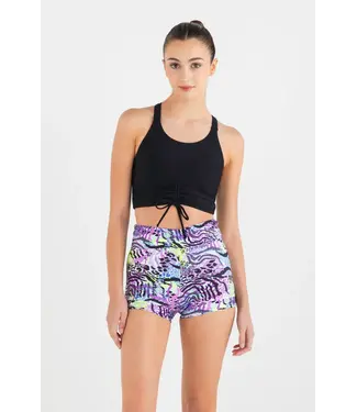 Every Turn Children's Breathe Deeply Cropped Singlet Black