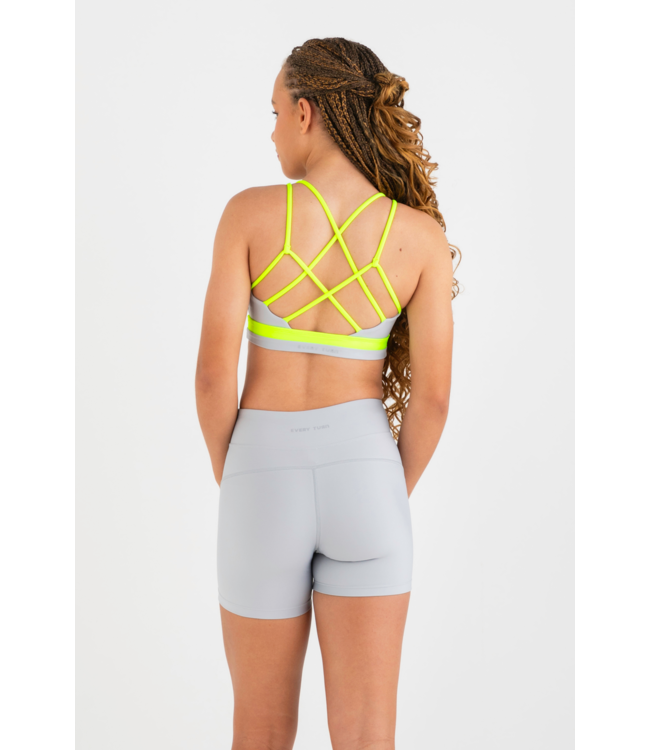 Children's Fit-Letic Crop Top Mist Grey