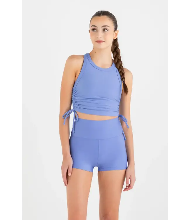 Children's Peppa Cropped Rib Singlet Periwrinkle