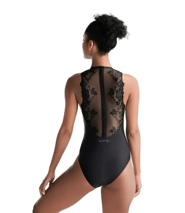 Ladies' Esther Zip Back Tank Leotard Noir