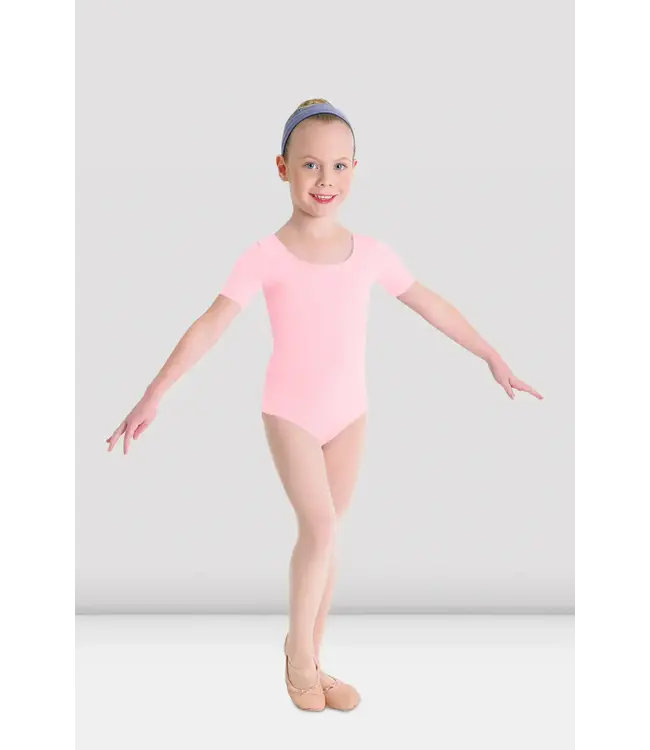 Children's Short Sleeve Leotard Pink