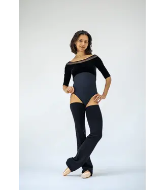 Barre Trash Long Leg Warmers Classic Black