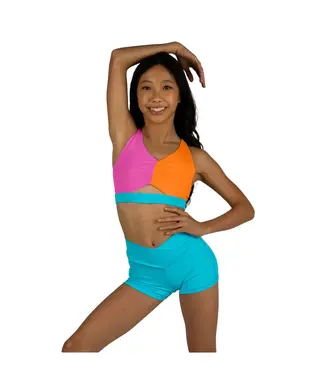 XODanceCO Ladies' Double Trouble Top Starburst Blast