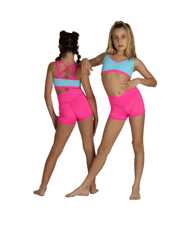 Ladies' Criss Cross Top Bubblegum Pop
