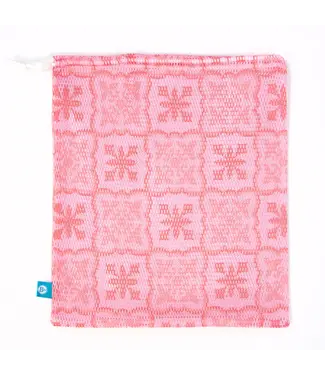 B Plus Printworks Printed Mesh Bag Light Pink/Coral