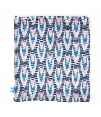 B Plus Printworks Printed Mesh Bag Navy/Light Pink