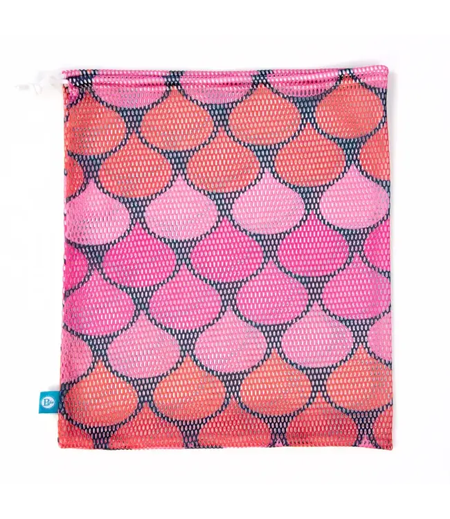 Printed Mesh Bag Pink/Black