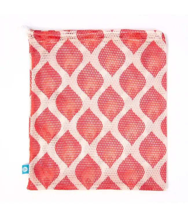 Printed Mesh Bag Red/Orange