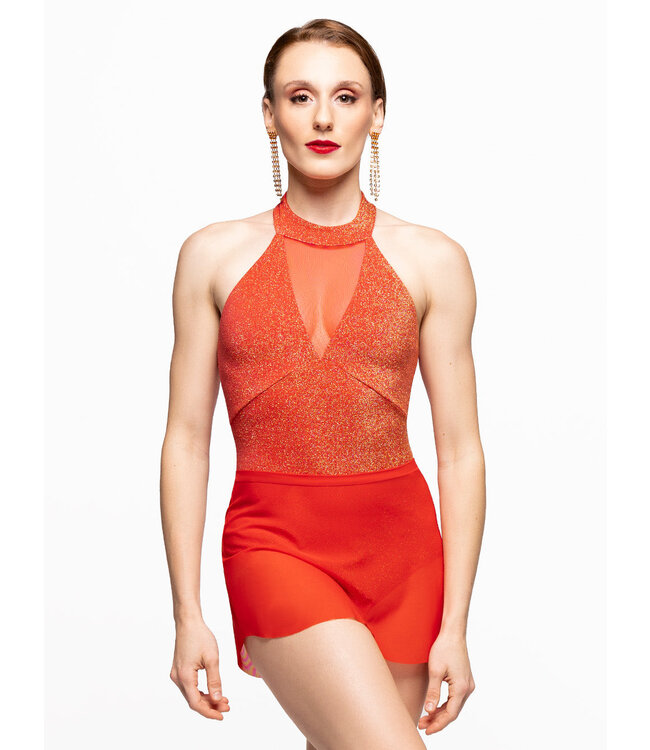 Ladies' Kerry Leotard Poppy Gold Lurex