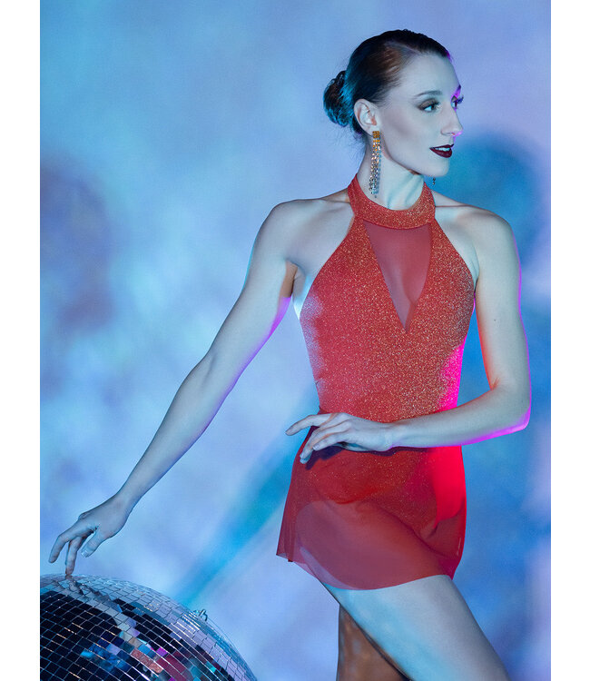 Ladies' Kerry Leotard Poppy Gold Lurex