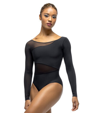 Eleve Ladies' Amelie Black Leotard