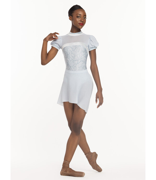 Ladies' Dramatic High-Low Skirt Frost Mesh