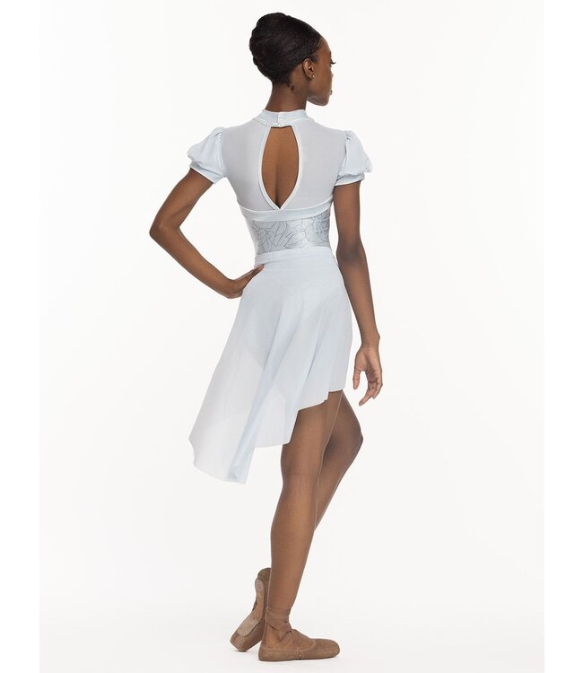 Ladies' Dramatic High-Low Skirt Frost Mesh