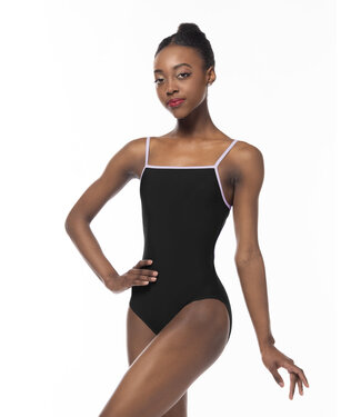 Eleve Eleve Ladies' Candy leotard Black (Lavender Trim)