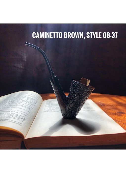 Caminetto Pipes Brown Rusticated 08-37