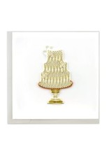 Quilling Card Lg - Wedding Cake