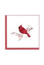 Quilling Card Lg - Cardinal