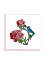 Quilling Card Lg - Peony