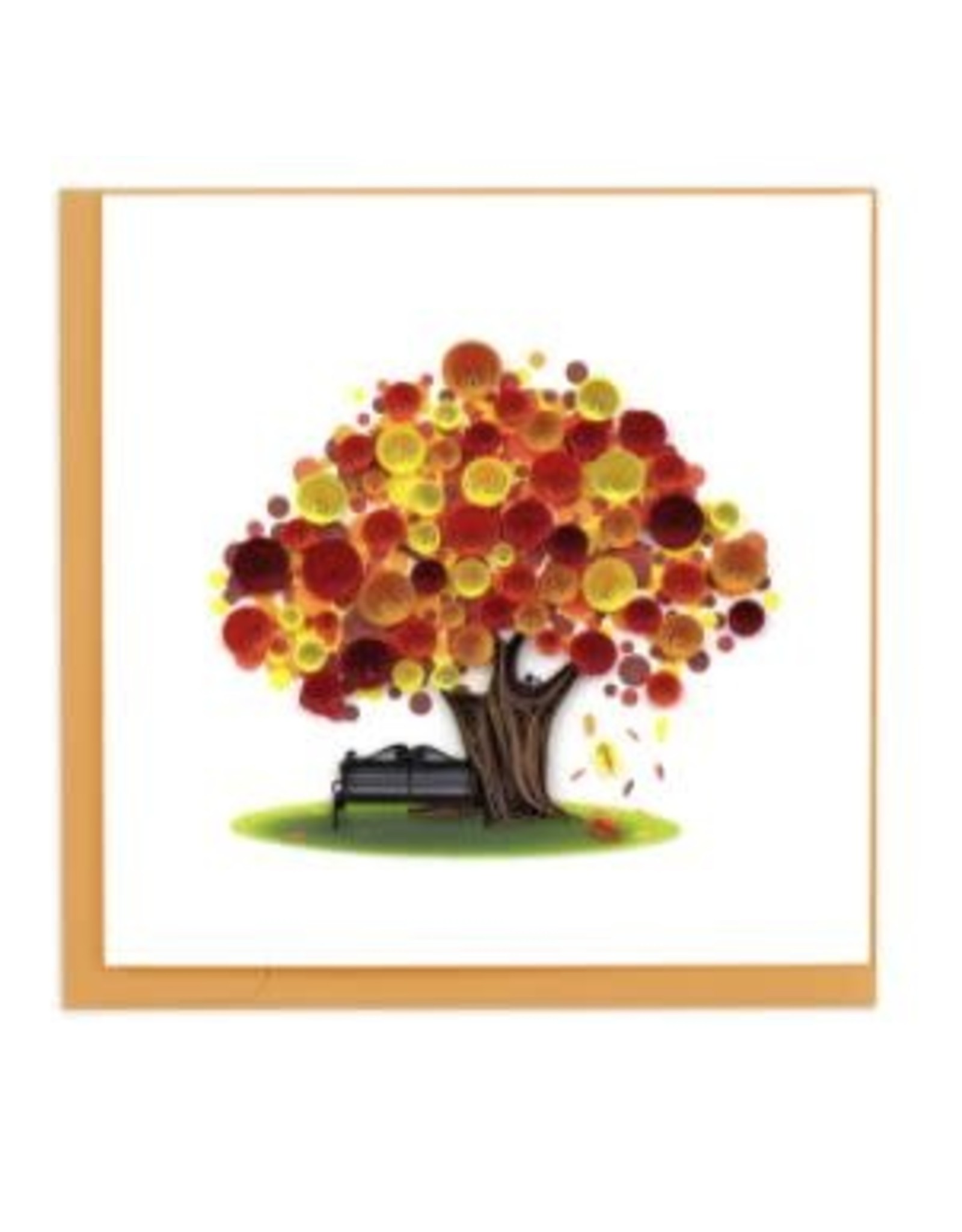 Quilling Card Lg- Autumn Tree
