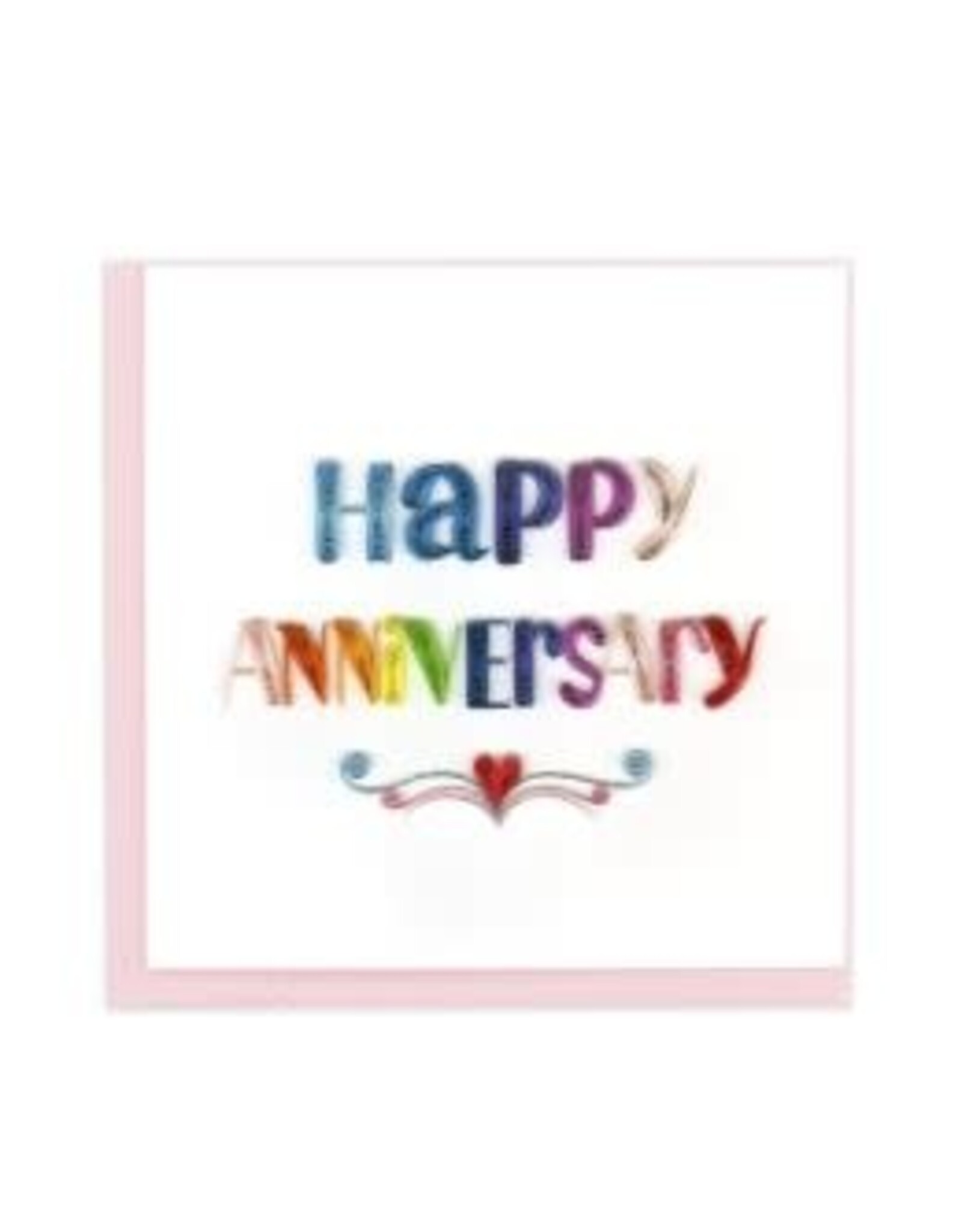 Quilling Card Lg- Happy Anniversary