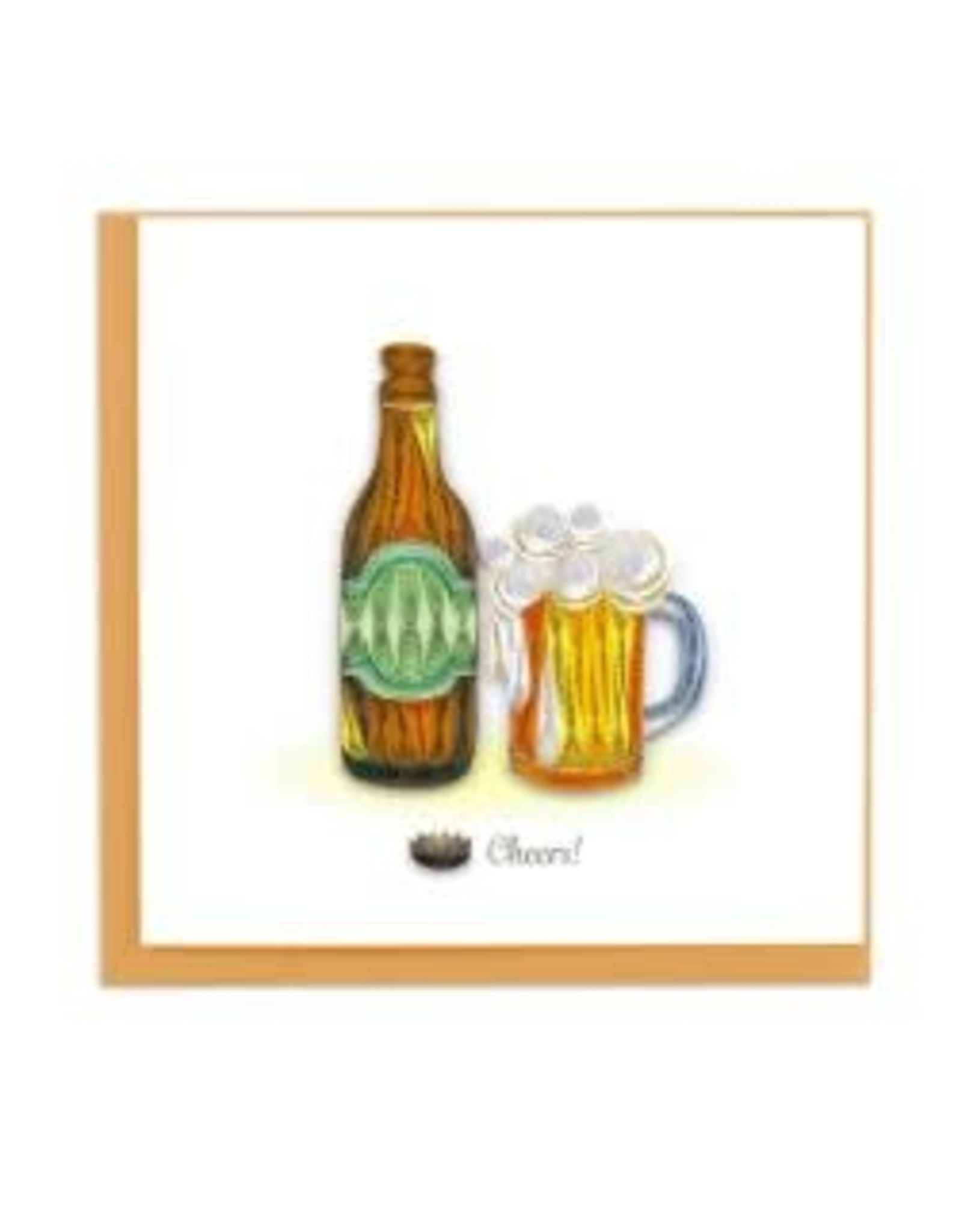 Quillling Card Lg- Birthday Beer
