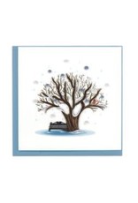 Quilling Card Lg - Winter Tree