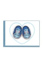 Quilling Card SM - Blue Baby Booties