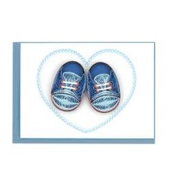 Blue Baby Booties - Small