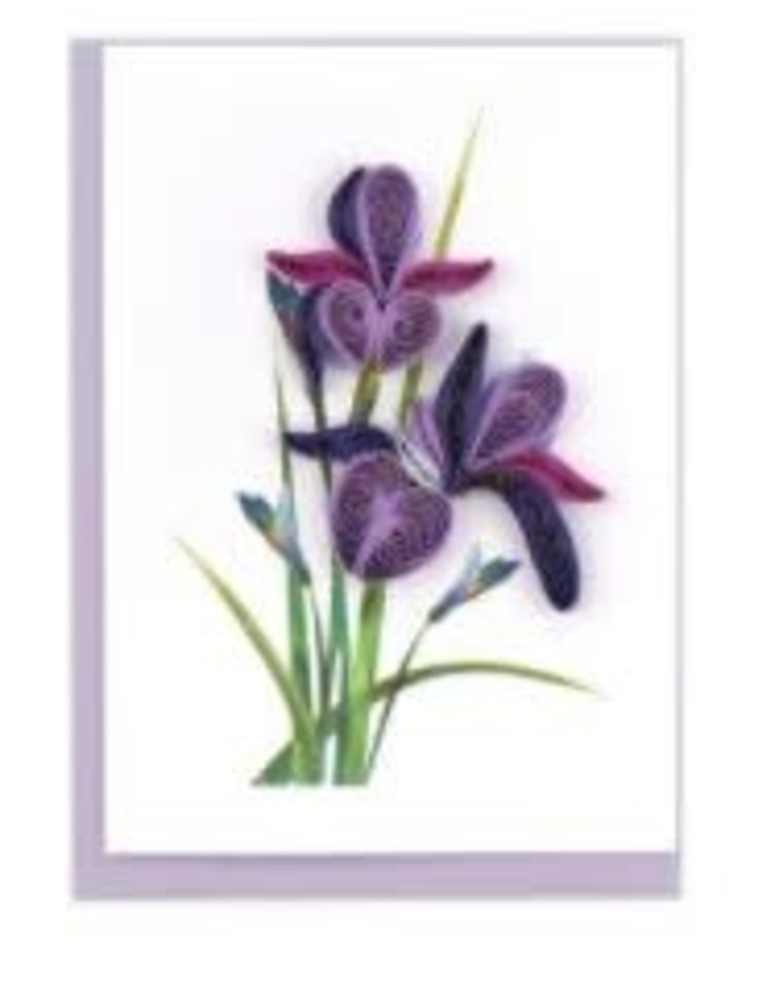 Quilling Card Sm- Purple Flower
