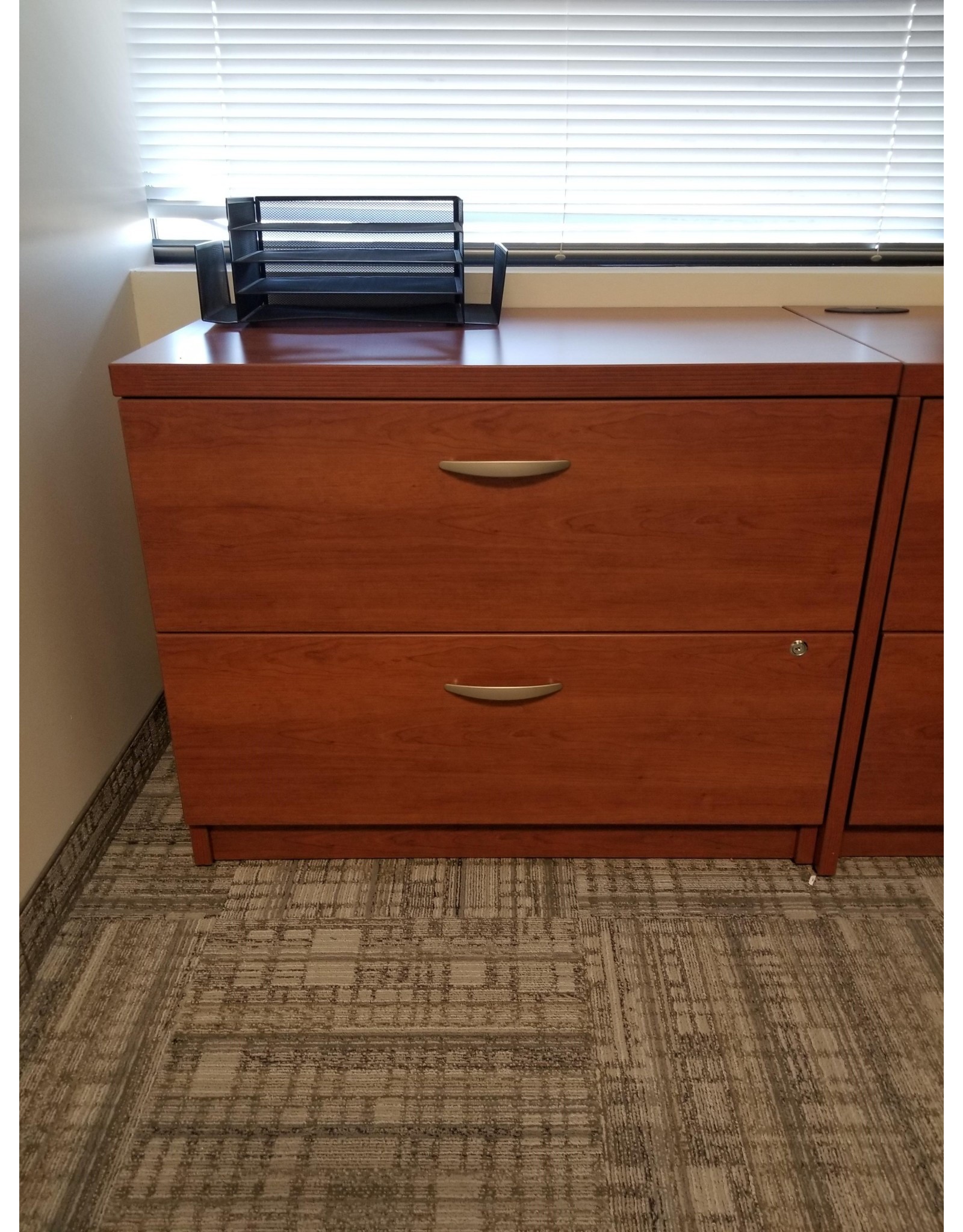 2dr Cherry  Lateral Filing Cabinet