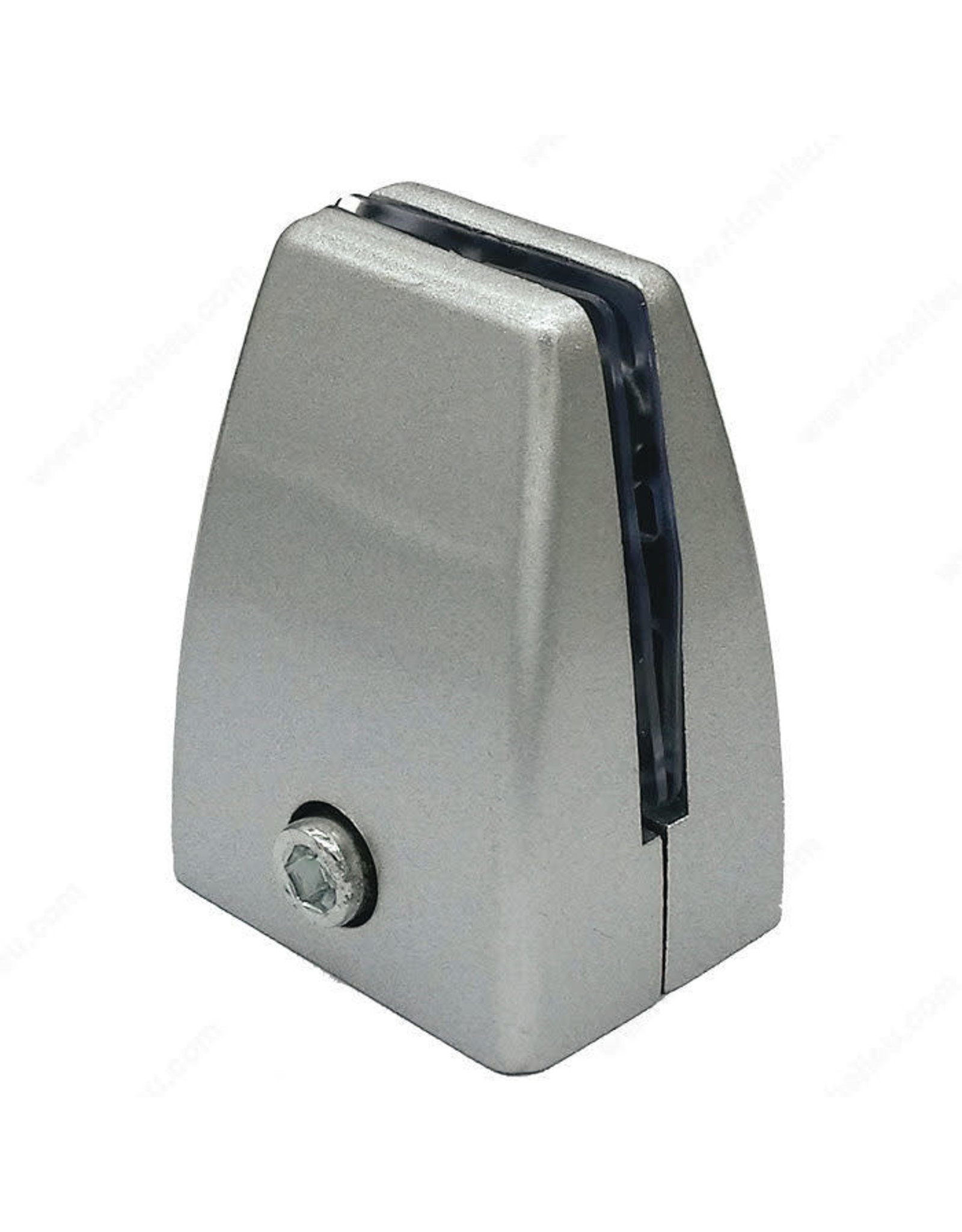 Silver Flush mount bracket - for glass & acrylic
