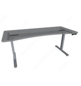 Silver 2 leg Height Adjustable Table