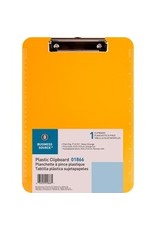 CLIPBRD, NEON PLSTC 9x12*ORNGE