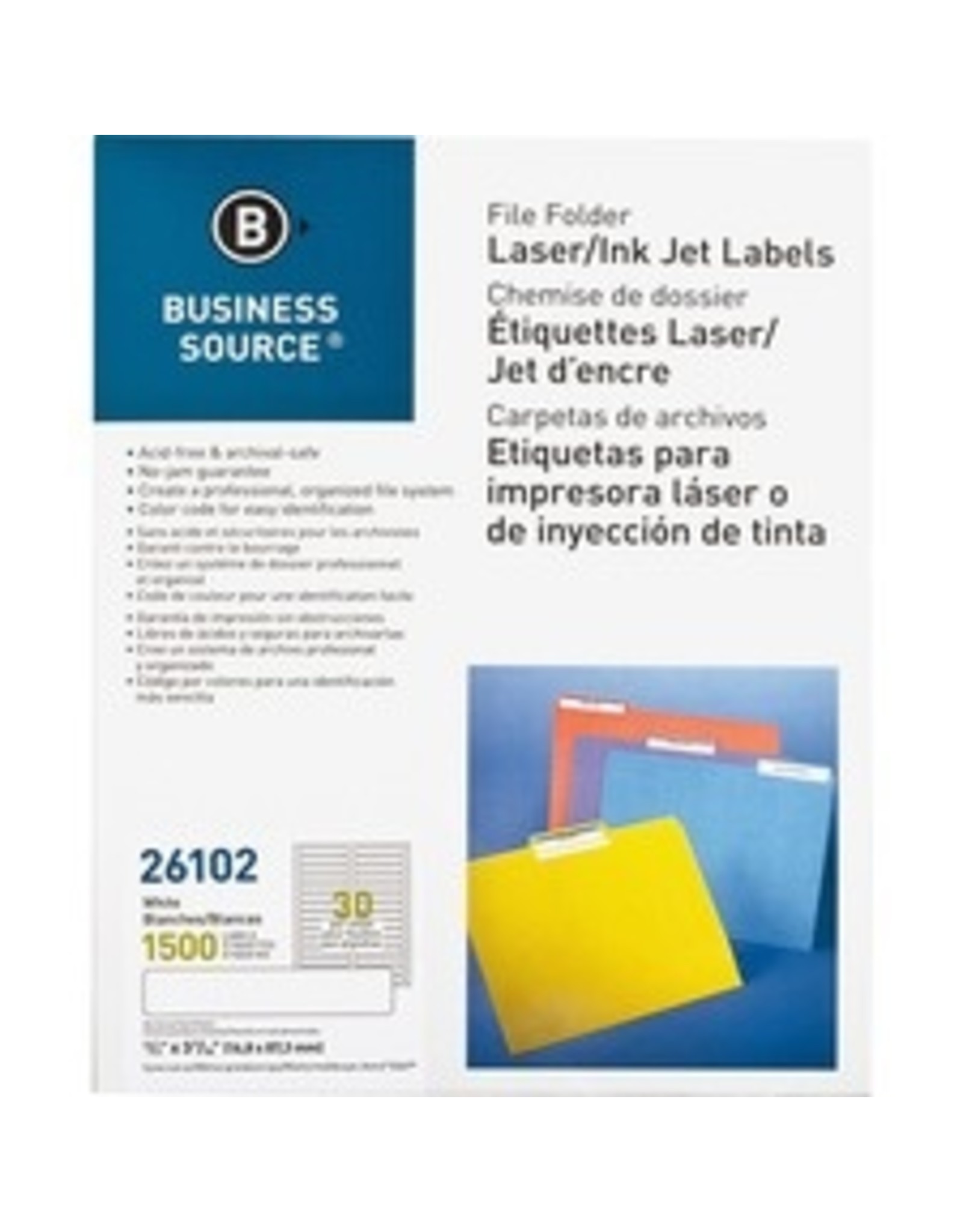 LABEL F/FLDR LSR/INKJ 15C*WHTE