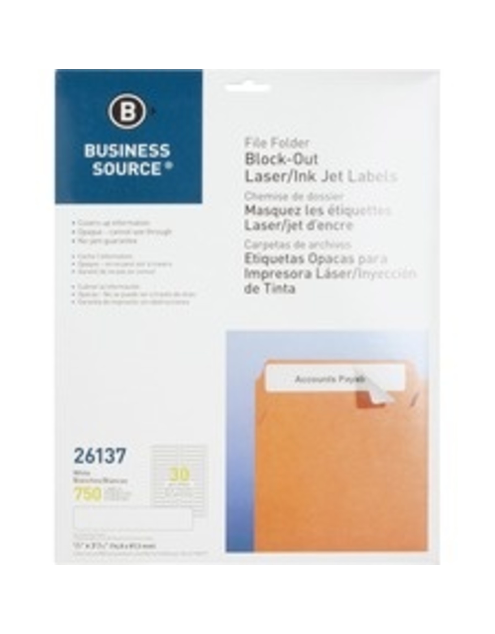 BLOCK-OUT F/FOLDER LABELS