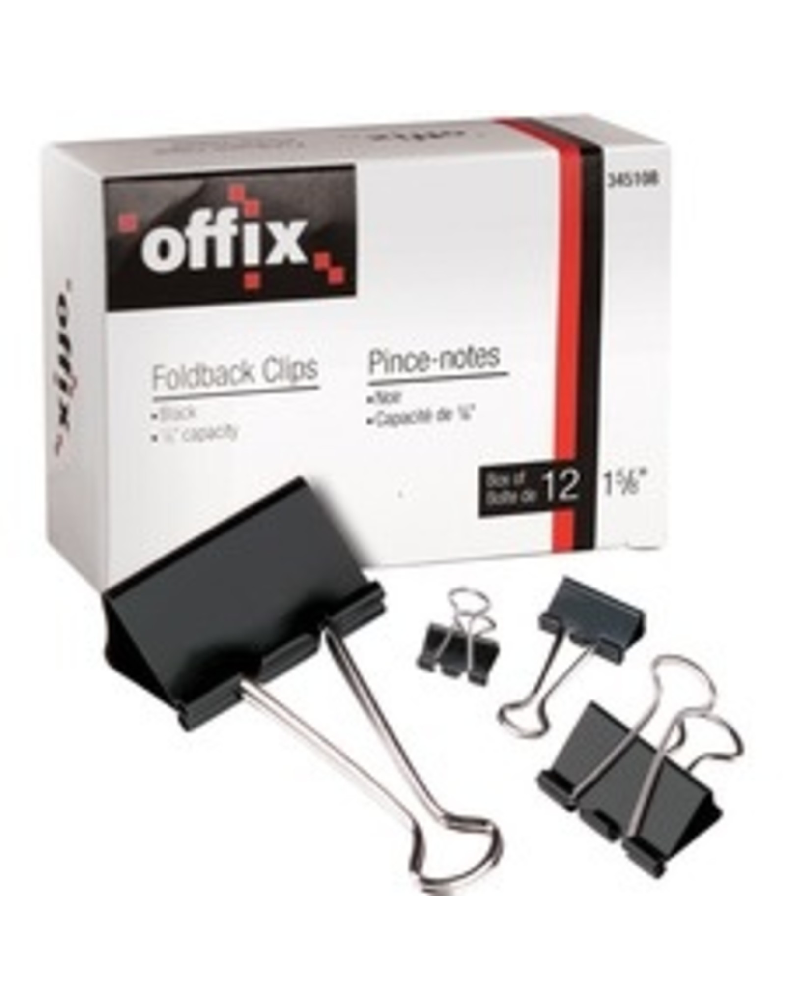 Offix Foldback Clips Box 12