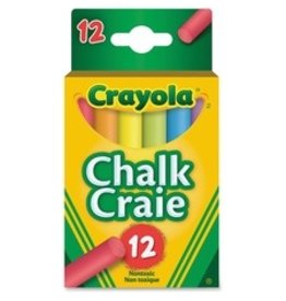 CHALK, CRAYOLA COLOUREX AST*12