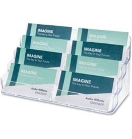 BUS CD HLDR 8 PCKT DESK *CLEAR