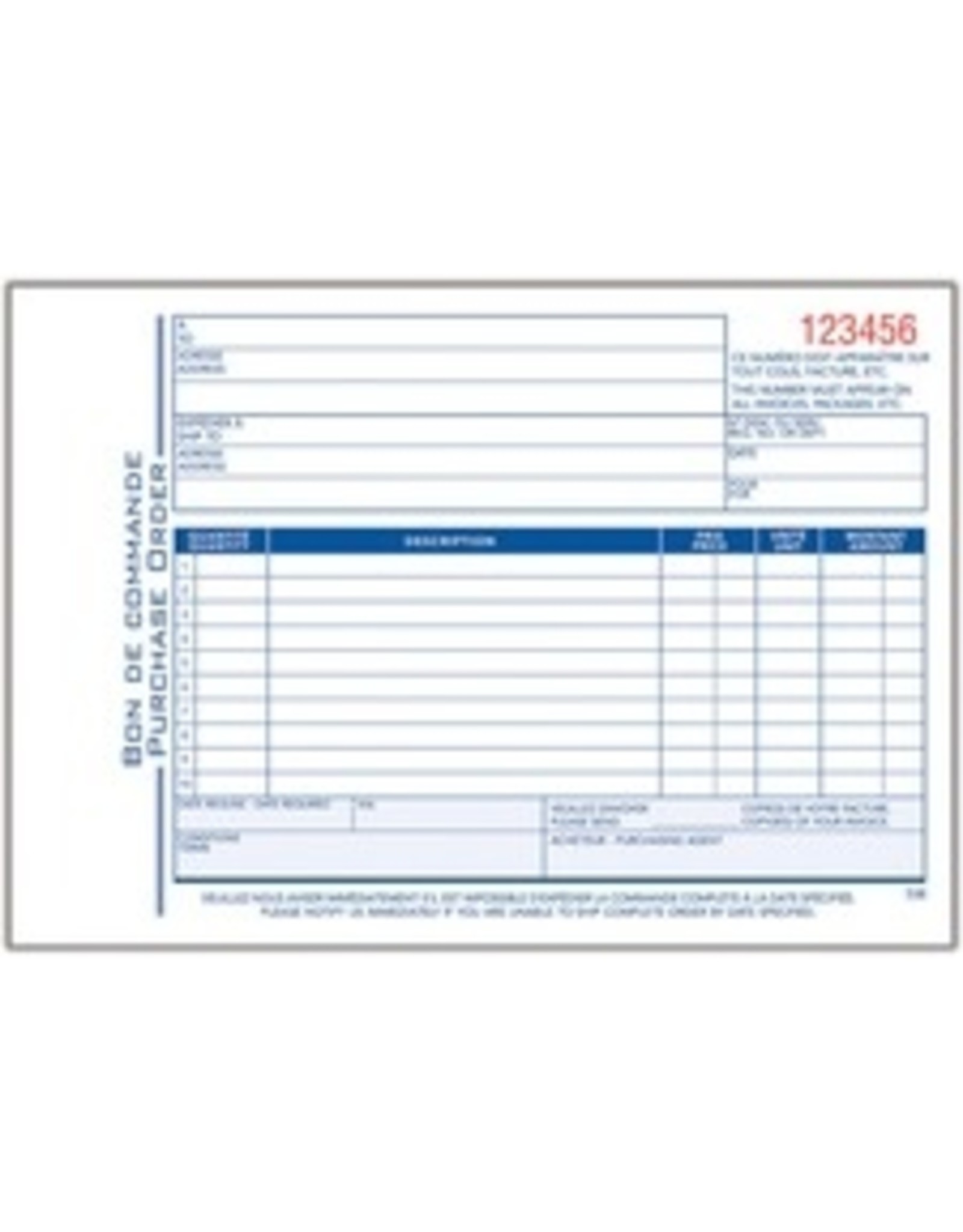 PURCHASE ORDER BOOK 2-PART