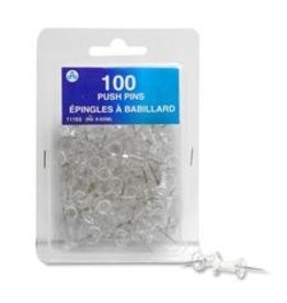 PUSH PINS (X356) CLEAR  *1C/PK