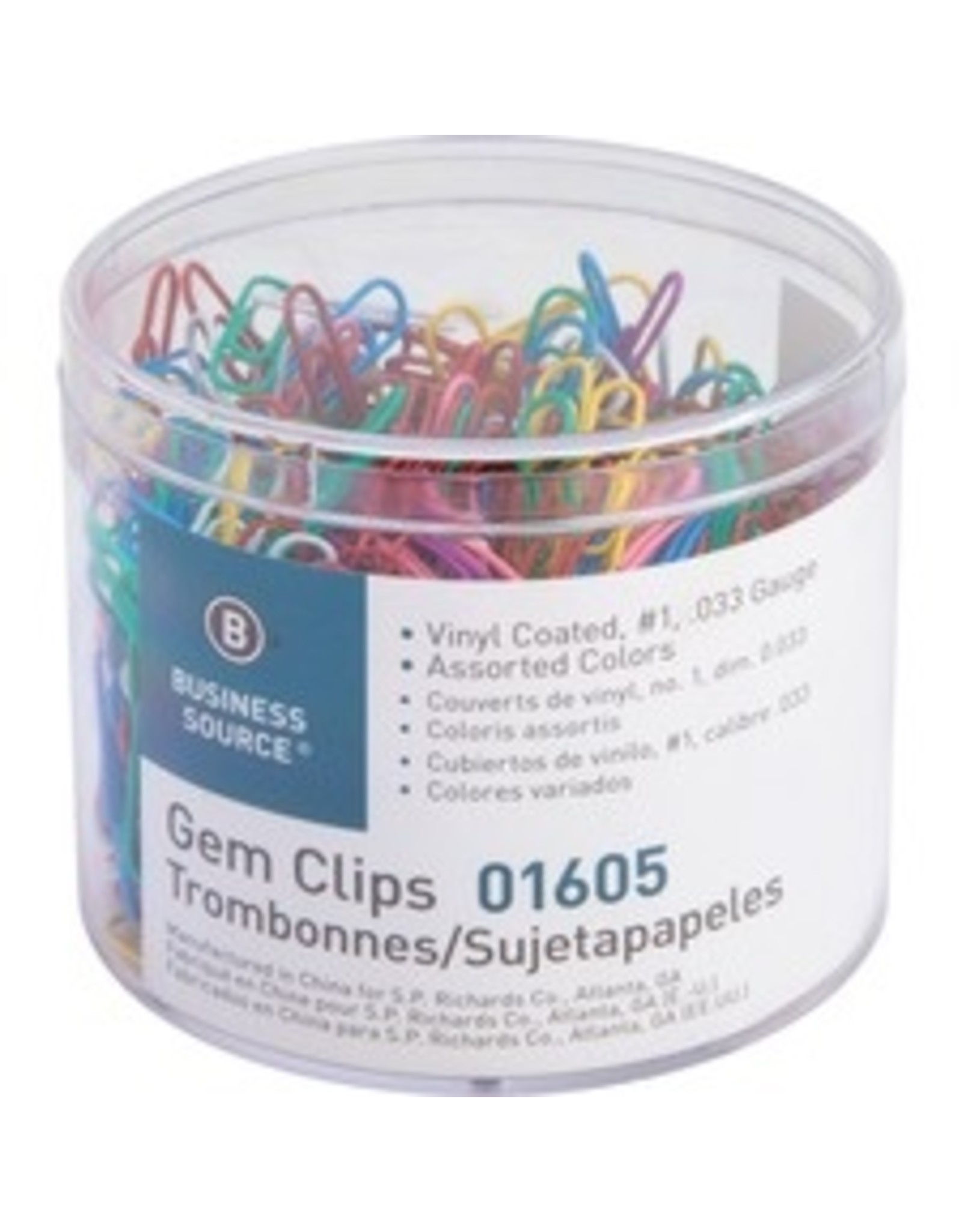 GEM CLIP, VINYL #1*ASST *5C/BX