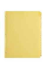 INDEX, CLEAR TAB LTR    *A-Z