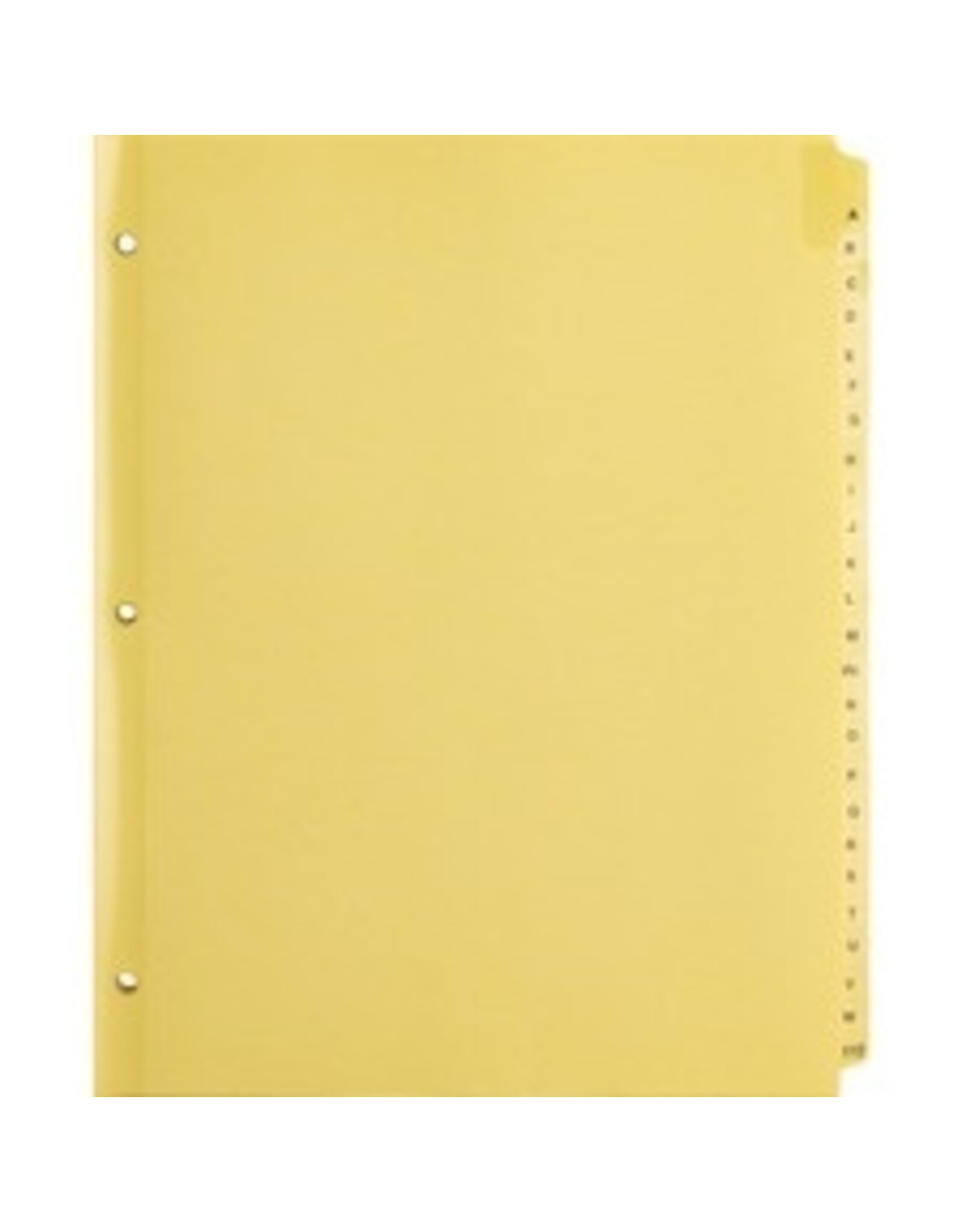 INDEX, CLEAR TAB LTR    *A-Z