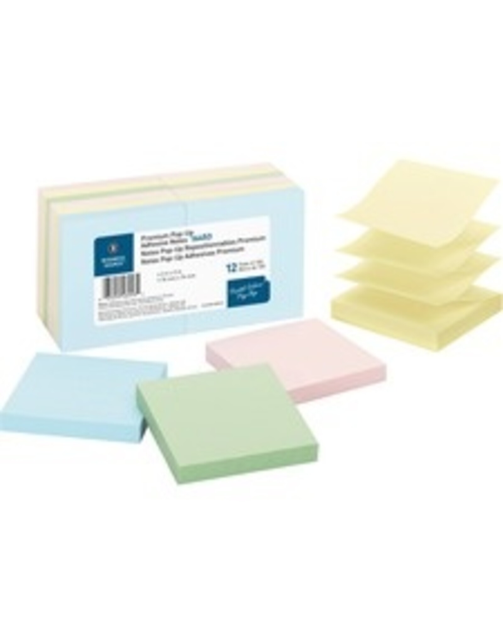 NOTES,ADHES,POPUP 3X3 PST*12pk
