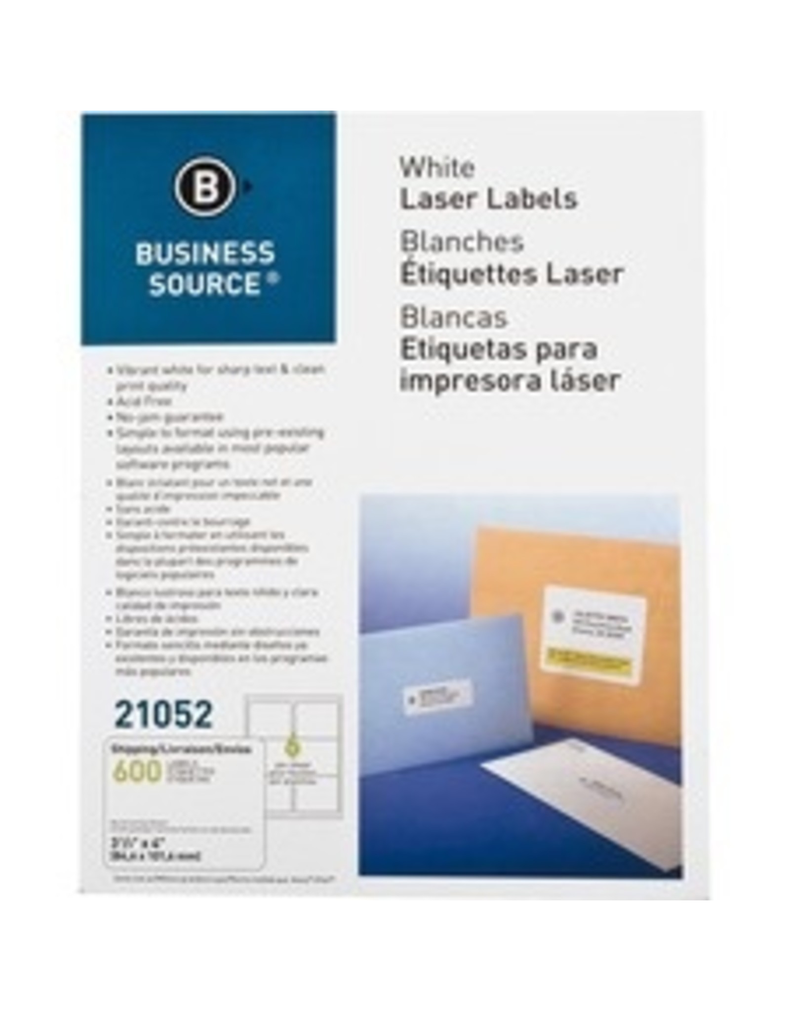 LABEL LASER 3-1/3X4 *6C/PK