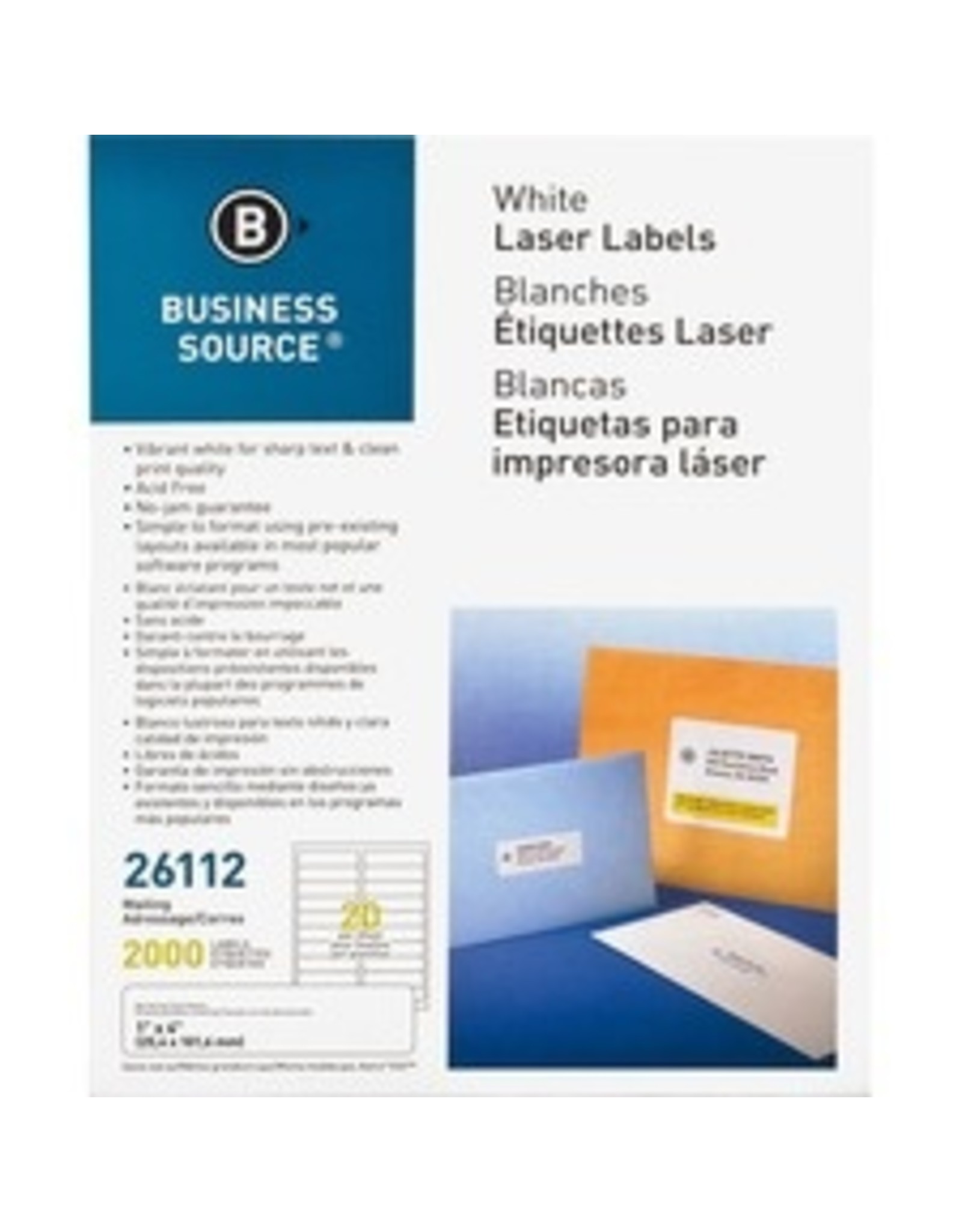 LABEL LASER 1x4 WHITE   *2M/PK