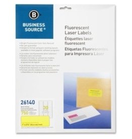 LABEL LSR 1x2-5/8,750/PK*FL.YW