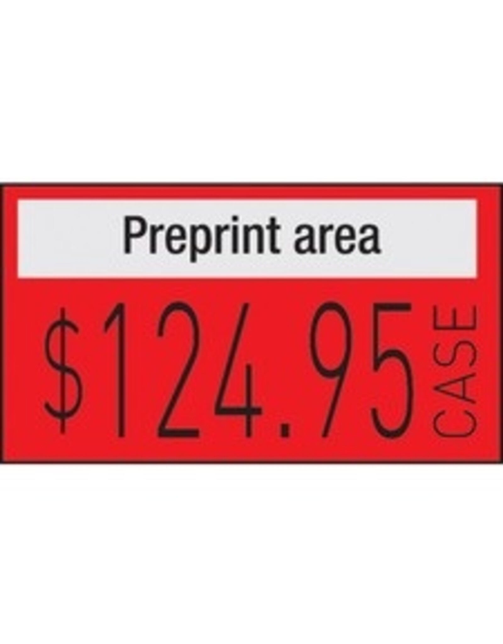 Labels for monarch red