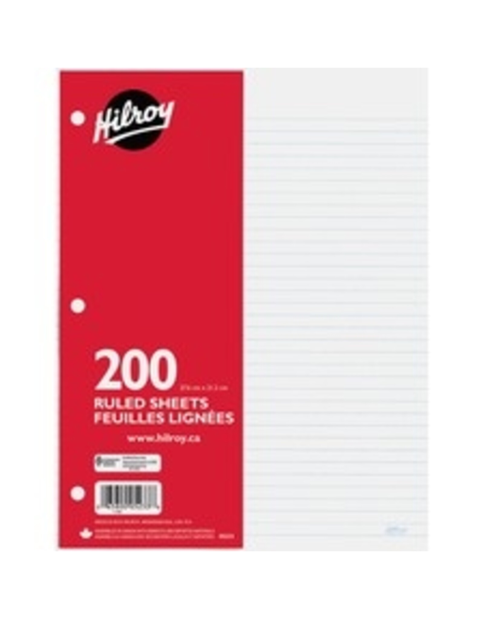LOOSELEAF RFL, RULED 200sht
