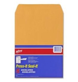 ENV, KRAFT S/ADHSV  9x12* 5/PK
